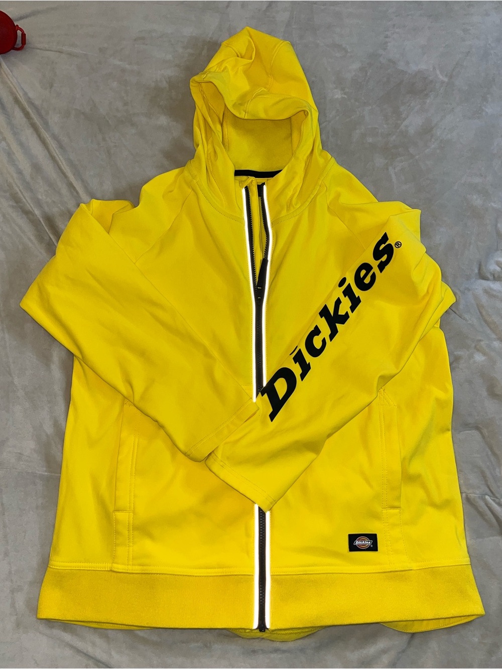 Dickies Yellow Full-Zip Hooded Sweatshirt